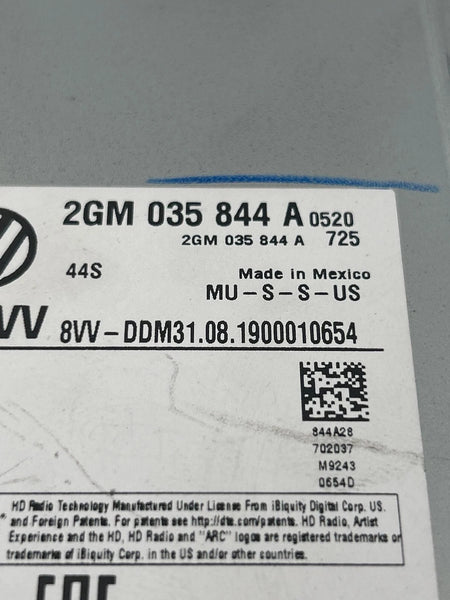 2020 VOLKSWAGEN TIGUAN RADIO AM FM RECEIVER 8" ASSY OEM 2GM035844A