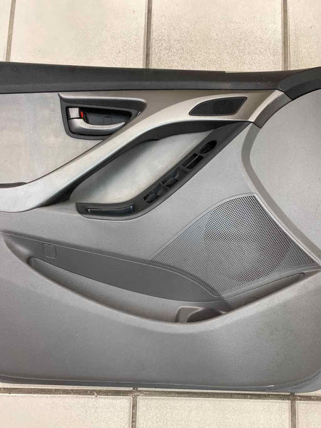 14 16 HYUNDAI ELANTRA FRONT DRIVER SIDE DOOR TRIM PANEL GRAY 823053X042RAS