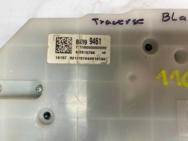 CHEVROLET TRAVERSE 2019 PANEL DE INSTRUMENTOS VELOCÍMETRO MPH CONJUNTO OEM 84399461