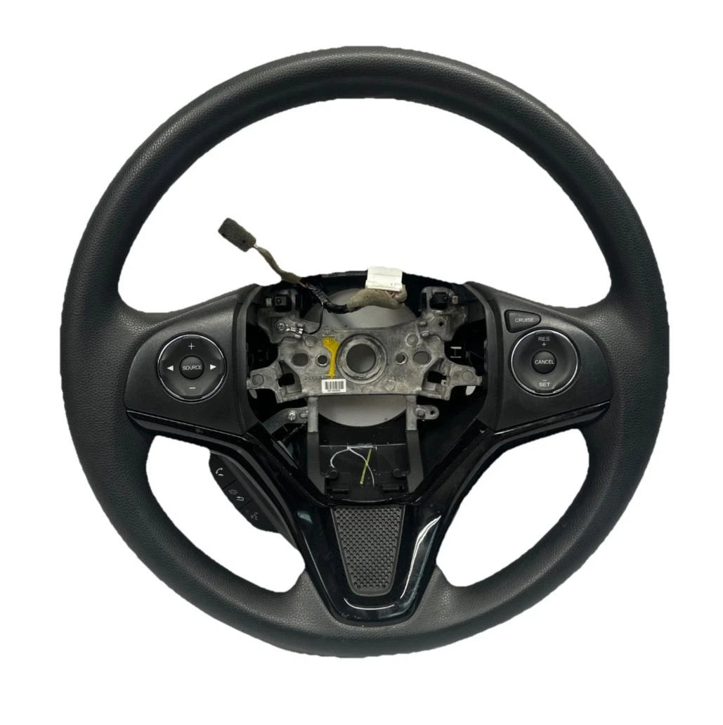 2016 TO 2022 HONDA HRV STEERING WHEEL BLACK LEATHER ASSY OEM 78501T5AN21ZA FRONT