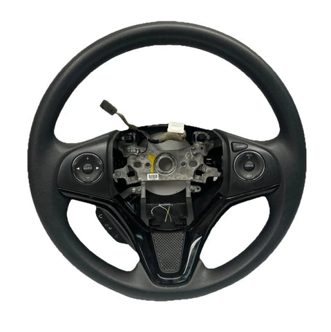 2016 TO 2022 HONDA HRV STEERING WHEEL BLACK LEATHER ASSY OEM 78501T5AN21ZA FRONT