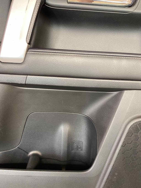 20 TOYOTA 4RUNNER LIMITED PANEL DE MOLDURA DE PUERTA DELANTERA IZQUIERDA CUERO NEGRO 6762035D41C0