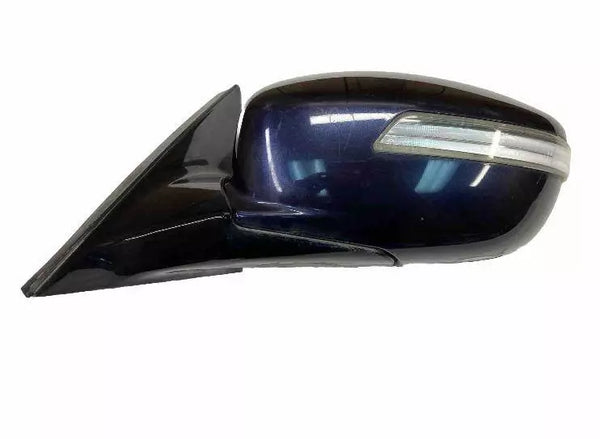 Hyundai Genesis door mirror 2009 to 2014 left side sedan blue OEM 876103MDD0