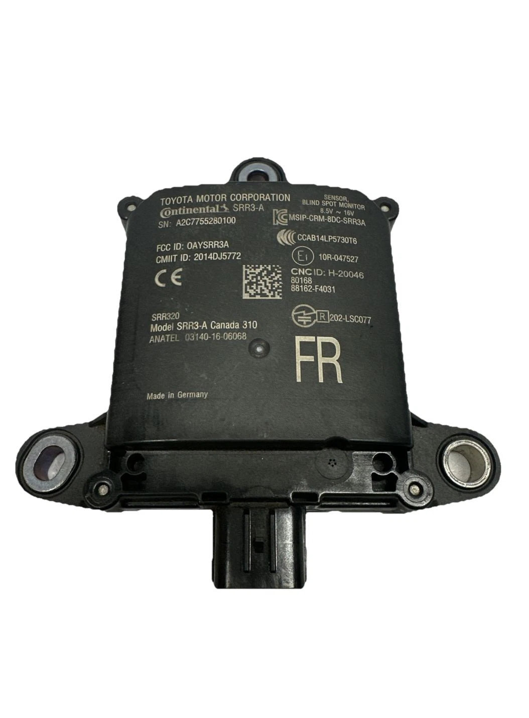 2020 TO 2022 TOYOTA CHR BLIND SPOT ALERT SENSOR REAR RADAR ASSY OEM 88162F4031