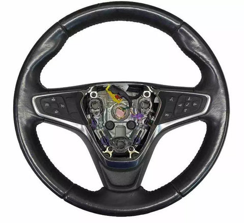 Chevrolet Equinox steering wheel 2018 2019 black leather assy black OEM 84262322