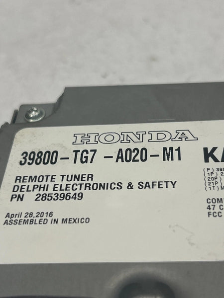 2016 TO 2022 HONDA PILOT RADIO AM FM SATELLITE TUNER XM MODEL ASSEMBLY