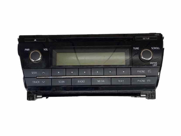 14 16 TOYOTA COROLLA RADIO DISPLAY AND RECEIVER W/O 6.1" SCREEN OEM 8612002F60