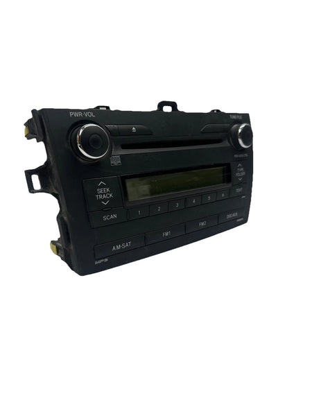 2009 TO 2010 TOYOTA COROLLA RADIO AM FM DISPLAY SCREEN RECEIVER ASSY OEM 8612002A90
