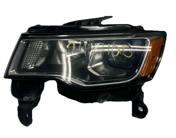 2017 TO 2022 JEEP GRAND CHEROKEE HEADLIGHT LEFT SIDE HALOGEN CHROME BEZEL 68289235AE