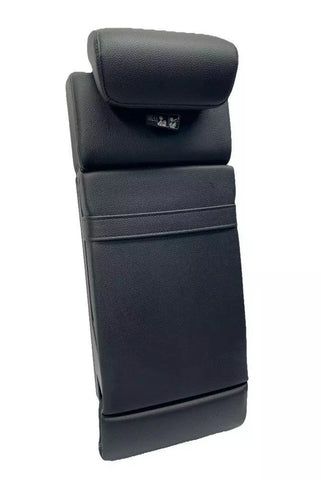 2020 MERCEDES CLA250 REAR CENTER BACKREST CUP HOLDER ARM REST BLACK LEATHER OEM