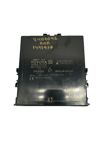 2020 TO 2022 TOYOTA CHR KEYLESS IGNITION CONTROL SMART KEY MODULE UNIT OEM 89990F4170