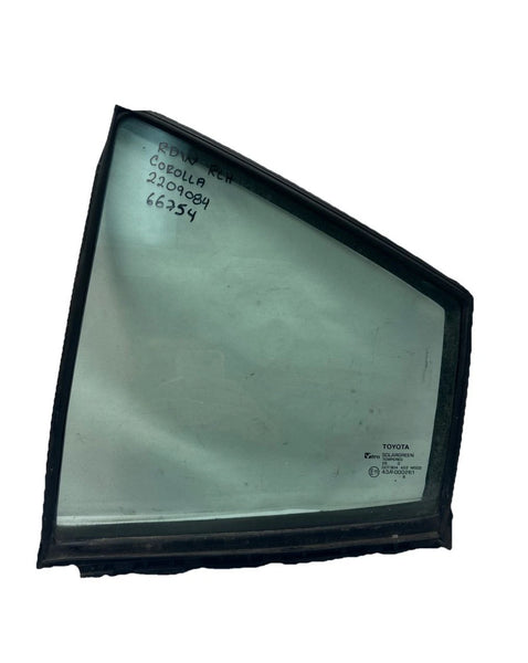 2020 2021 2022 2023 2024 2025 TOYOTA COROLLA REAR DOOR WINDOW LEFT SIDE SEDAN