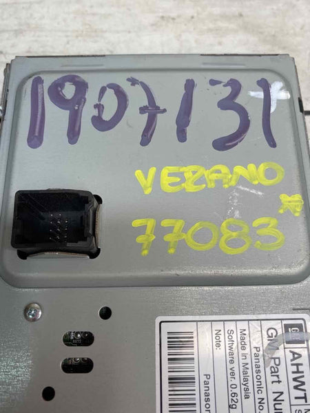 Buick Verano rádio am fm 2012 a 2016 conjunto de tela de exibição de rádio OEM 23349763