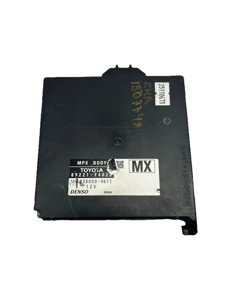 2018 TOYOTA CHR MULTIPLEX CONTROL MPX MODULE UNIT ASSY OEM 89221F4020