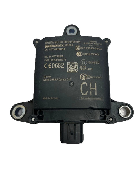 2018 2019 TOYOTA CHR BLIND SPOT ALERT SENSOR REAR UNIT ASSEMBLY OEM 88162F4010
