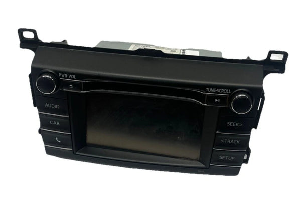 2016 TO 2018 TOYOTA RAV-4 RADIO AM FM DISPLAY SCREEN & RECEIVER ASSY OEM 8614042110