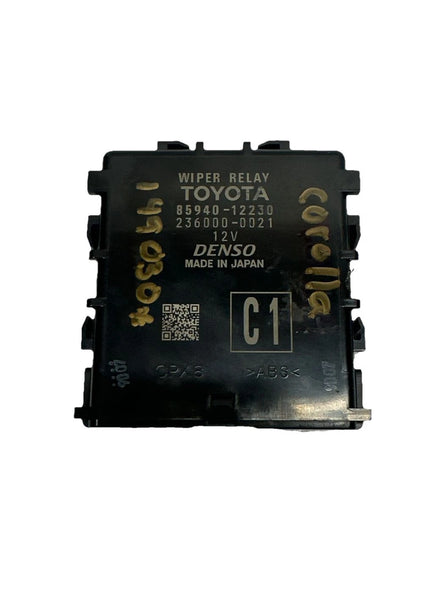 2020 TO 2022 TOYOTA COROLLA WINDSHIELD WIPER RELAY CONTROL MODULE OEM 8594012230