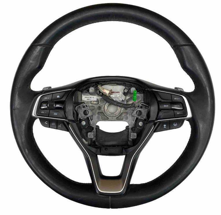 Honda Accord steering wheel 2018 to 2022 black leather assy OEM 78501TVAA10ZA