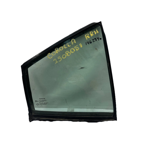 2020 TO 2024 TOYOTA COROLLA VENT GLASS WINDOW REAR RIGHT SIDE ASSY OEM 6818802230 SEDAN
