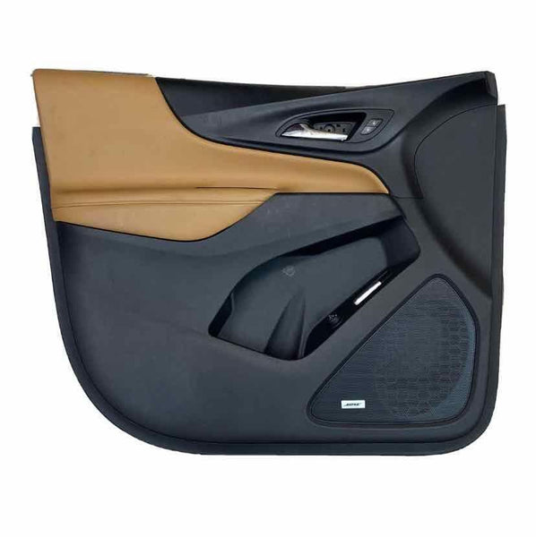 18 19 20 21 CHEVY EQUINOX MOLDURA DEL PANEL DE LA PUERTA DELANTERA IZQUIERDA CUERO MARRÓN OEM 84201123