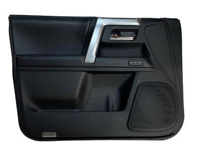 15 20 TOYOTA 4RUNNER PANEL DE MOLDURA DE PUERTA DELANTERA IZQUIERDA DE CUERO NEGRO OEM 6762035D00C0