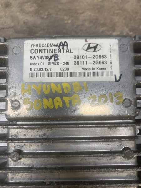 Hyundai Sonata engine control 11 14 2.4L ecm ecu computer unit OEM 391112G663