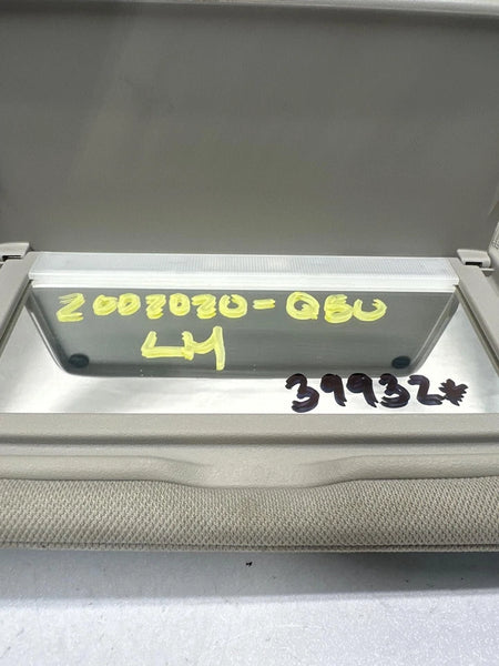 2014 TO 2023 INFINITI Q50 SUN VISOR LEFT SIDE ILLUMINATED ASSY OEM 964004HB0A