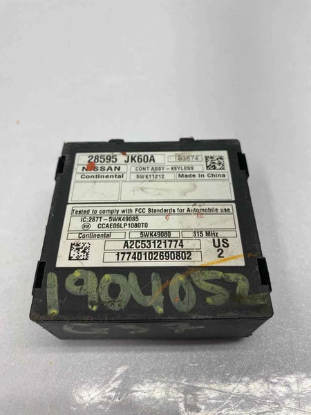2008 TO 2013 INFINITI G37 KEYLESS ENTRY CONTROL MODULE ASSEMBLY OEM 28595JK60A