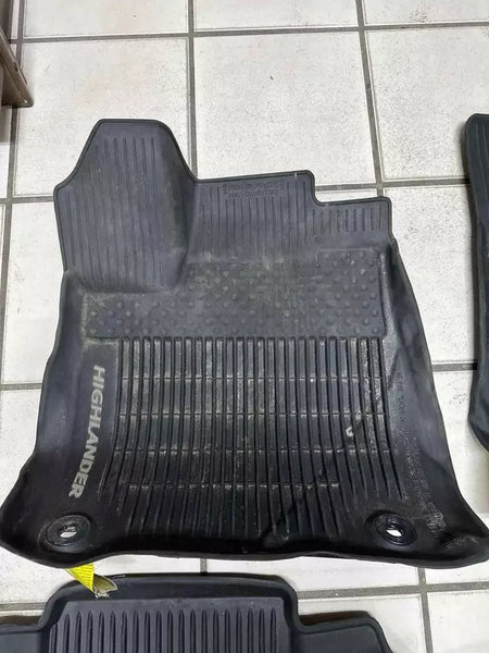 2021 TOYOTA HIGHLANDER FLOOR MATS WEATHER PLASTIC MATS SET ASSY OEM PT90848165