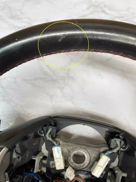 19 20 21 22 VOLANTE ACURA ILX NEGRO CON COSTURAS ROJAS DE CUERO ASPEC OEM 78501TX6A81ZE