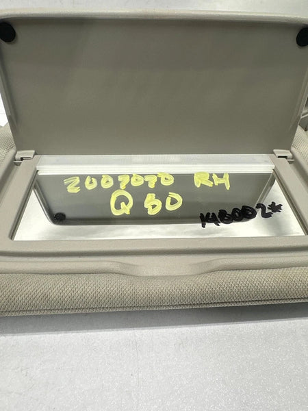 2014 TO 2023 INFINITI Q50 SUN VISOR RIGHT SIDE ILLUMINATED ASSY OEM 964004HB0A