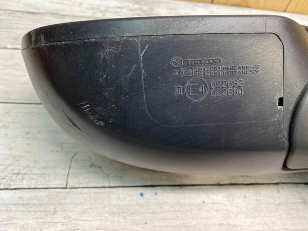 ESPELHO RETROVISOR MAZDA 3 2010 2013 ESQUERDO COR PRATA SEM SINAL DE DIREÇÃO BBM26918ZL