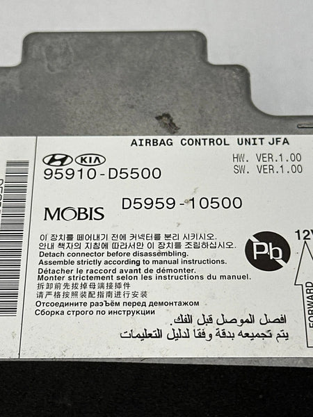 2019 2020 KIA OPTIMA OCCUPANT DETECTION CONTROL MODULE UNIT ASSY OEM 95910D5500