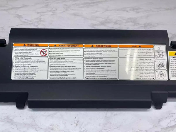 20 21 22 23 24 TOYOTA HIGHLANDER JACK HOLE DECK TRIM COVER SERVICE OEM 647180E040