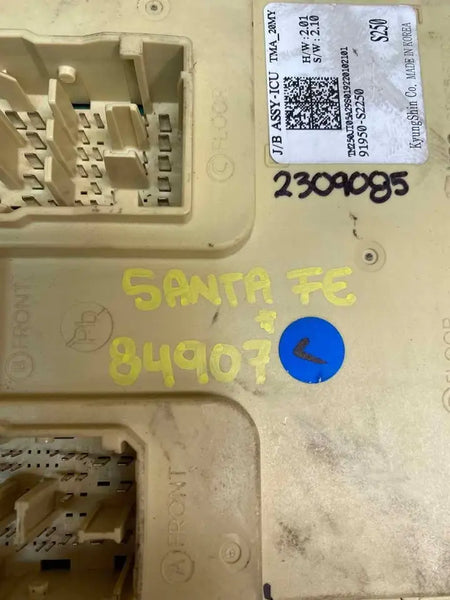 Hyundai Santa Fe junction box 2019 to 2020 fuse relay assembly OEM 91950S2250