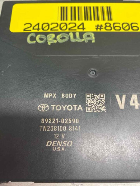 Toyota Corolla multi network control module 2021 2022 bcm unit sedan 8922102590