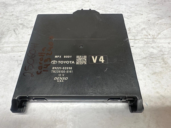 2020 TO 23 TOYOTA COROLLA MULTI NETWORK CONTROL BCM MODULE UNIT OEM 8922102590 SEDAN