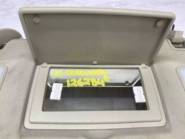 17 18 19 20 21 22 CHEVY COLORADO SUN VISOR LEFT SIDE ILLUMINATED ASSY OEM GRAY 23393314