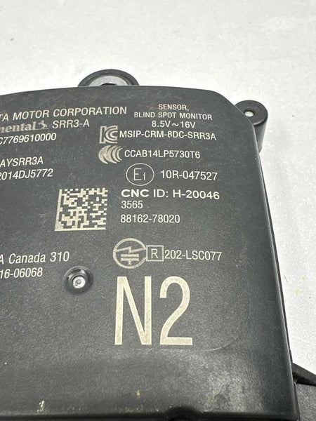 LEXUS NX300 BLIND SPOT ALERT 2020 TO 2021 CONTROL MODULE RIGHT OR LEFT OEM 8816278020