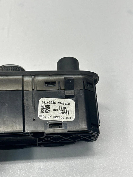 2019 CHEVROLET EQUINOX DASH SWITCH HEADLIGHT CONTROL SWITCH ASSY OEM 84192536