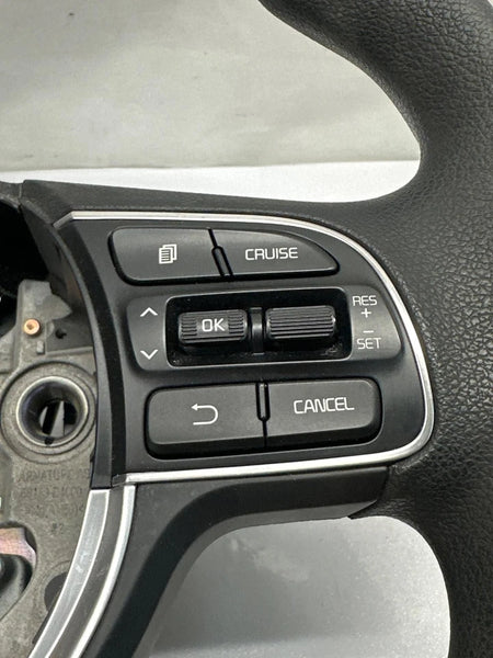 2016 TO 2019 KIA OPTIMA STEERING WHEEL BLACK LEATHER NO BYBRID NO HEAT OEM 56120D4100WK