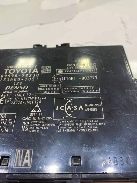 UNIDADE DE CONTROLE DE ENTRADA SEM CHAVE COM BLOQUEIO DE ROUBO INTELIGENTE LEXUS NX300 2021 OEM 8999078230