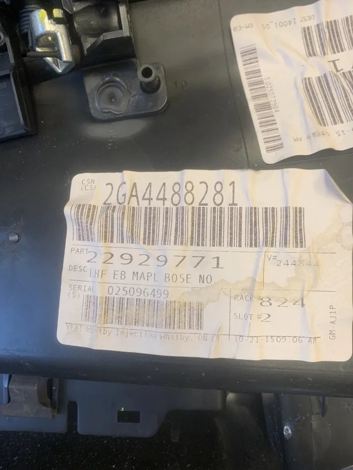 Factory OEM Interior Door Screw Cover – 06-16 Chevy Impala – Front Left Rear Left – 15862941