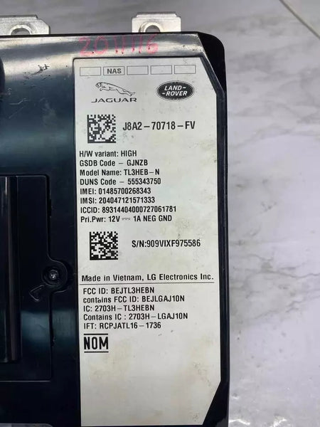 Módulo telemático de comunicación OEM J8A270718FV para Land Rover Discovery Sport 2020
