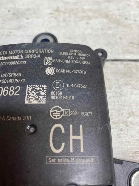 Toyota CHR rear blind spot alert from 20 to 22 side obstacle OEM assy 88162F4010