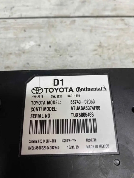 Toyota Corolla telematics 2020 transceiver control unit OEM assy 8674002050