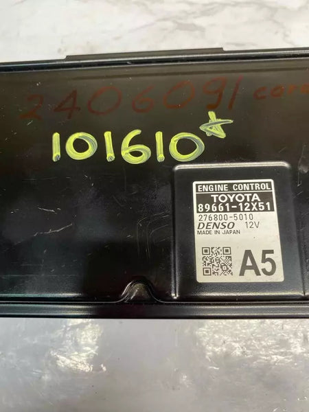 Módulo de unidad de control del motor Toyota Corolla 2020 (ECM, ECU) Sedán 1.8L OEM 8966112X51