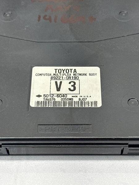 2017 2018 TOYOTA RAV-4 MULTI NETWORK CONTROL BCM UNIT ASSEMBLY OEM 892210R190