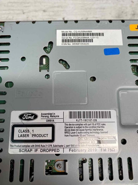 Lincoln MKC radio Am FM 2017 2018 2019 receiver mp3 cd assy OEM KJ7T19C107DB