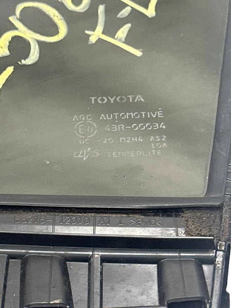 2020 TO 2024 TOYOTA COROLLA FRONT VENT GLASS WINDOW LEFT SIDE ASSY OEM 6821612010